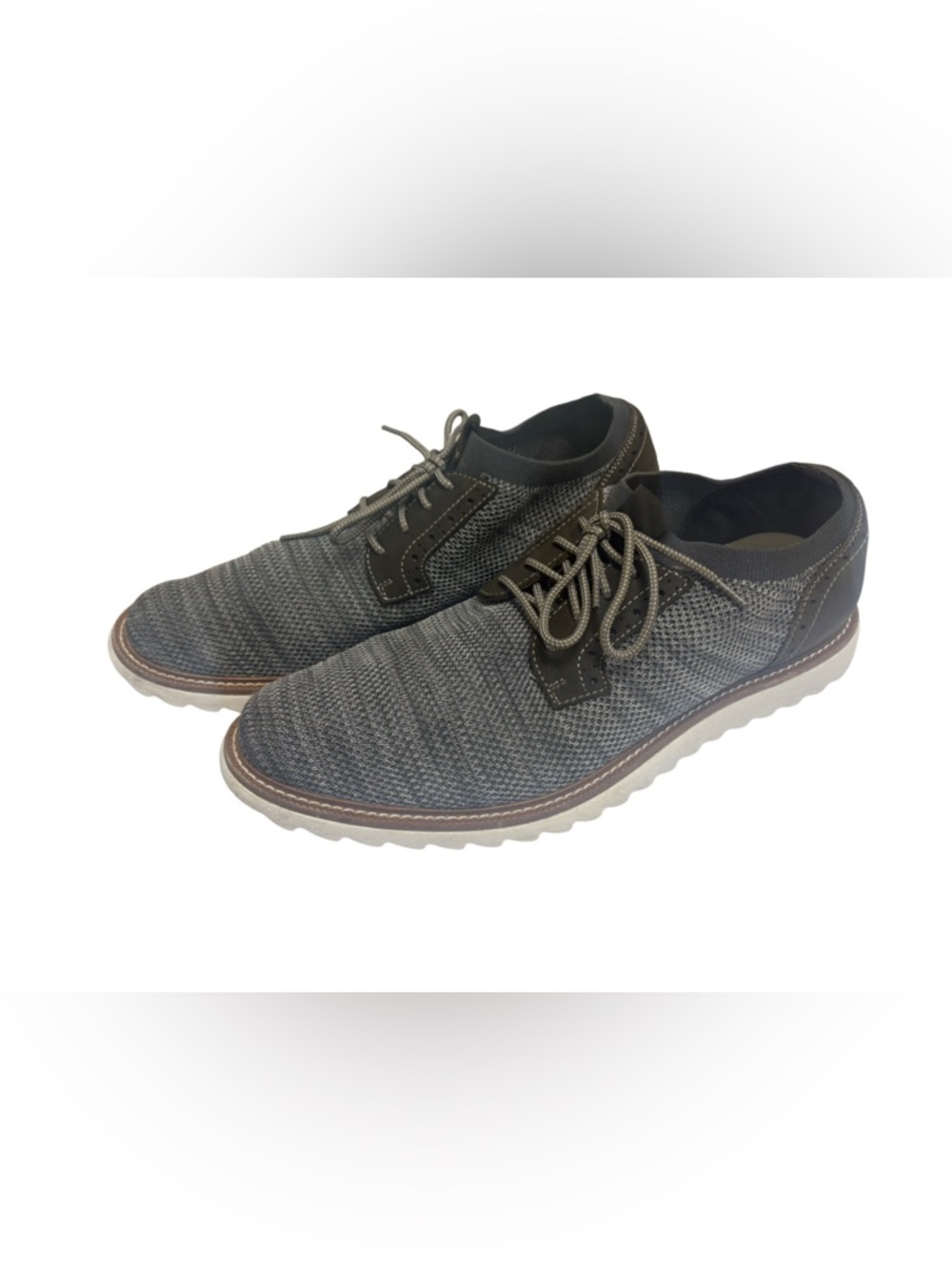 Dockers Einstein Knit Smart Series Oxford Shoes Men’s 13 Gray Casual Comfort